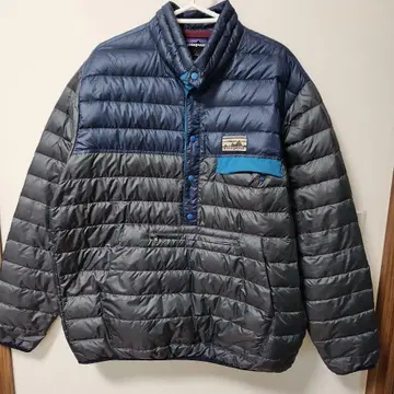 patagonia 다운 자켓 그레이/네이비