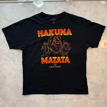 [ 희소품 ] 라이온킹 반팔T셔츠 블랙