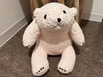 레어 보아 원단 곰 봉제 인형 약 30cm 핑크