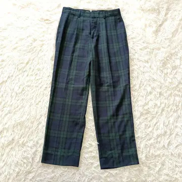 BEAMS BOY 폴리에스테르 울 신치 벨트 슬랙스 팬츠 1