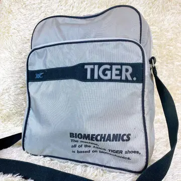구하기 어려움 90s ASICS TIGER 레트로 숄더백 그레이 레어