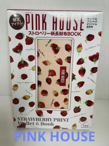미개봉 PINK HOUSE 스트로베리 패턴 장지갑 타카라지마샤