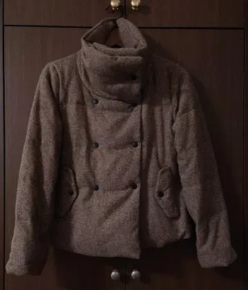 Gap 브라운 더블 브레스트 다운 자켓