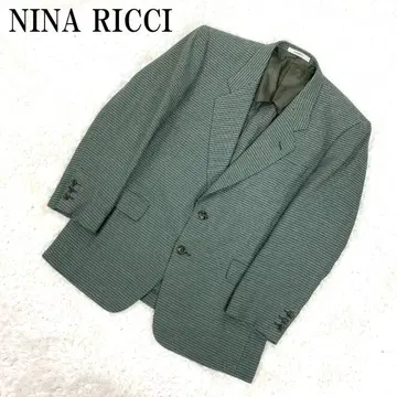 니나리치 테일러드 자켓 울 린넨 반안감 그린 L 상당 B29