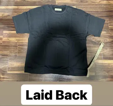 Laid Back 초기 반팔 티셔츠 블랙
