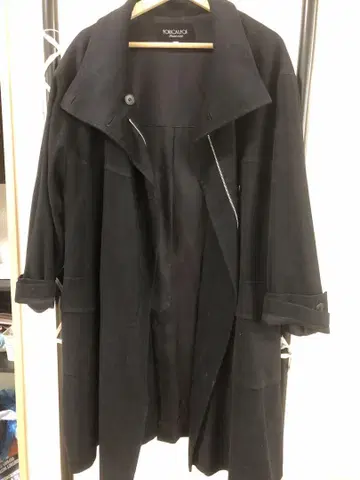 PORICALPOF 블랙 롱 코트 사이즈 40