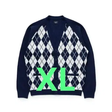 RATS ARGYLE CARDIGAN 가디건 네이비