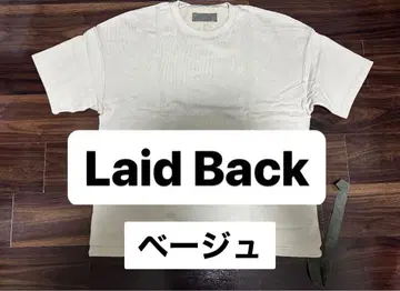 Laid Back 초기 반팔 T셔츠 베이지