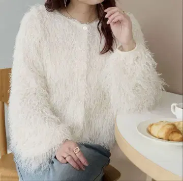 새상품 택 포함 DISCOAT 디스코트 2WAY 프린지 가디건