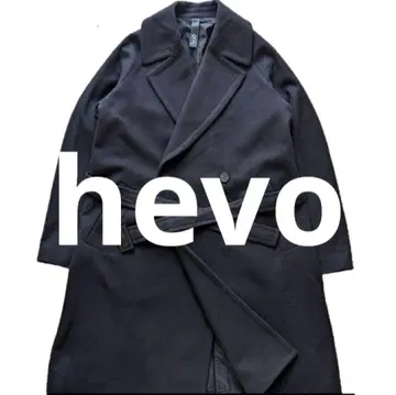 Hevo BRINDISI 타이로켄풍 코트 벨티드 네이비 44