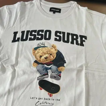 LUSSO SURF 곰 스케이트보드 T셔츠
