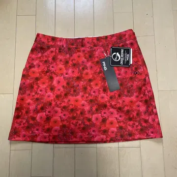 PING 꽃무늬 스커트 빨간색 여성용