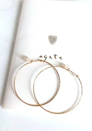 agete 아가트 후프 귀걸이 k10