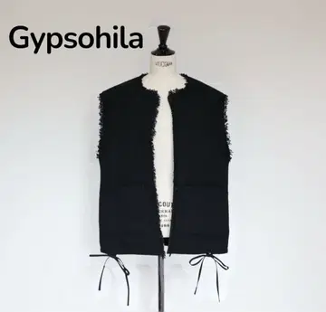 gypsohila 2리본 트위드 질레 [새상품 미사용]