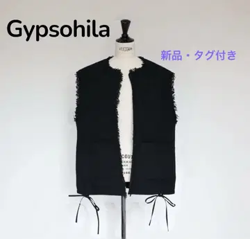 gypsohila 2리본 트위드 질레 [새상품 미사용]