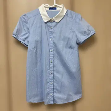 BLUE LABEL CRESTBRIDGE 라이트 블루 반팔 셔츠