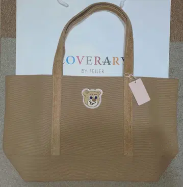 익일 배송 페이러 올드 테디 와펜 토트백 베이지 대