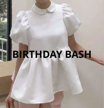 [ 시착만 한 상품 ] BIRTHDAYBASH 펄 버튼 TOPS