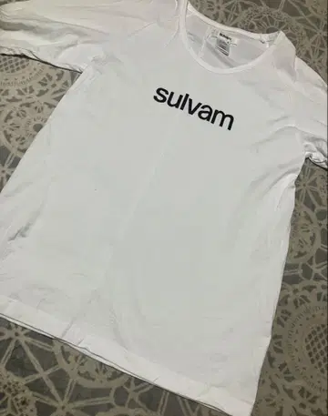 설밤 sulvam 로고 화이트 티셔츠 S 사이즈