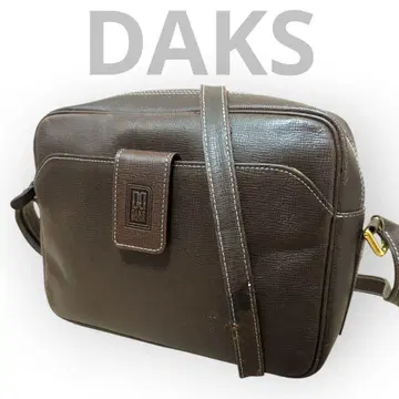 [ DAKS ] 닥스 가죽 숄더백 카메라백 브라운