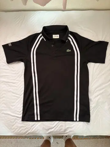 LACOSTE 블랙 피케 셔츠 L 사이즈