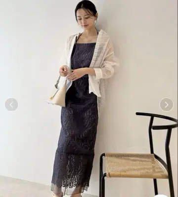 snidel 리프 레이스 뷔스티에 & 타이트 스커트