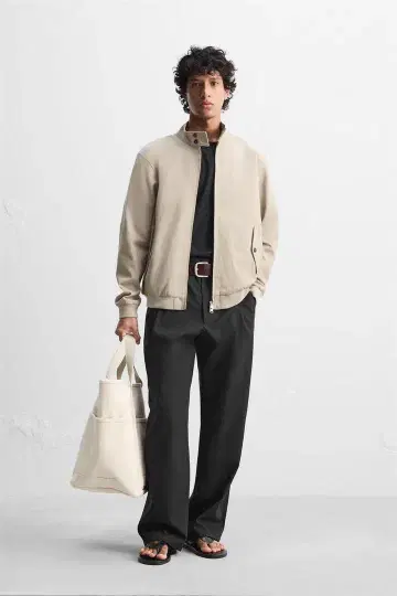 ZARA Origins 코튼 봄버 자켓 L
