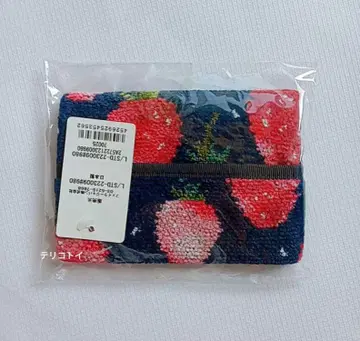 FEILER 페이러 스트로베리 도트 티슈 파우치 새상품 네이비