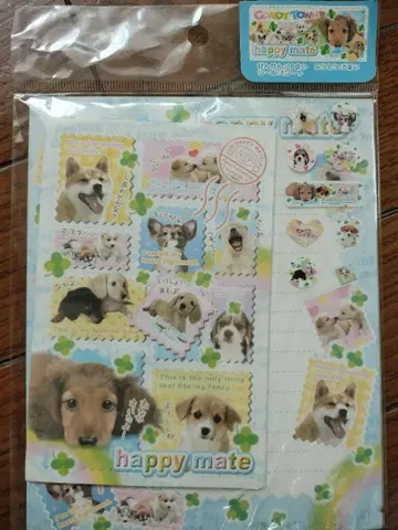 헤이세이 레트로 캔디타운 해피 메이트 레터 세트 씰 포함 미사용 미개봉