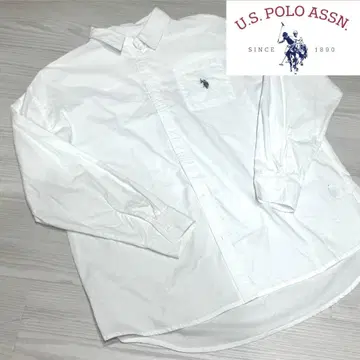 U.S. POLO ASSN. 화이트 긴팔 셔츠
