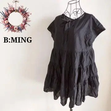 비밍 바이 빔즈 티어드 튜닉 코튼 리본 블라우스