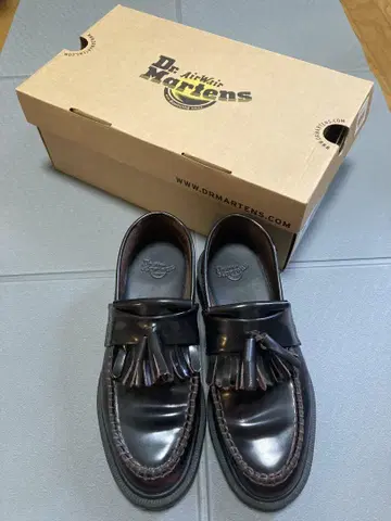 닥터 마틴 체리 레드 프린지 로퍼 23cm UK4