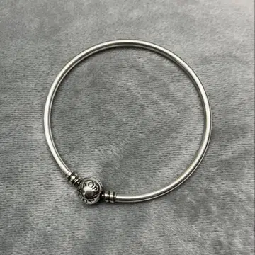 Pandora 로고 클라스프 뱅글 로고 뱅글 18.5cm