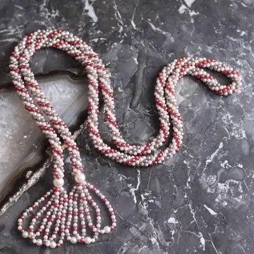 USA VINTAGE 미국 빈티지 의류 멀티 펄 디자인 벨트