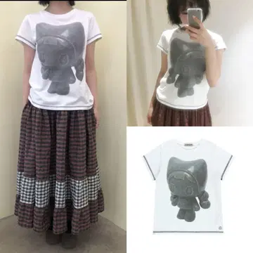 Coyseio 그래픽 프린트 T셔츠 화이트