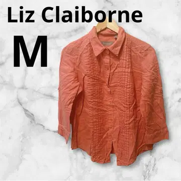 한 점뿐인 Liz Claiborne 오렌지 긴팔 셔츠