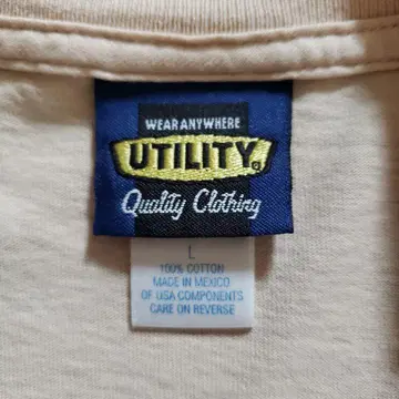 Utility 빈티지 T셔츠 L 면100%