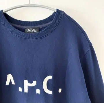 새상품급 A.P.C. 맨투맨 네이비 L 사이즈