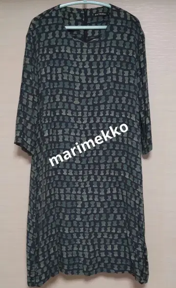 marimekko 패턴 프린트 7부 소매 튜닉 36