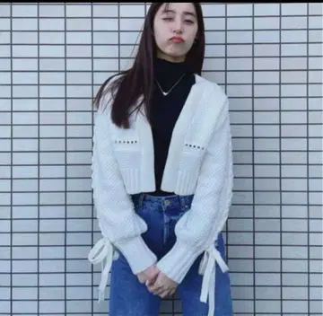 snidel 드로스트 케이블 가디건