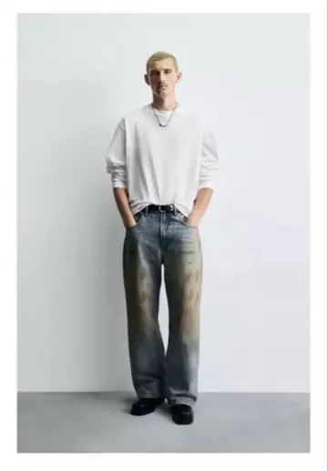 완판템 ZARA 빈티지 가공 배기 핏 청바지 EU34 (JP28)