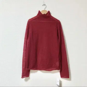 IENA/이에나 SUPER Kid MIX 모헤어 시어 풀오버 레드