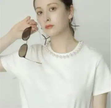Arpege story 아르페쥬 스토리 펄 장식 티셔츠