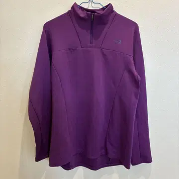 THE NORTH FACE 하프 지퍼 상의 보라색 XL 21