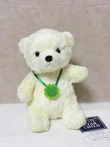 일본제 스타차일드 곰 클로버 봉제 인형 곰 일본산