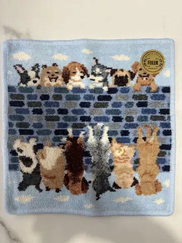 FEILER 페이러 피핑 퍼피 강아지 dog 타월 손수건