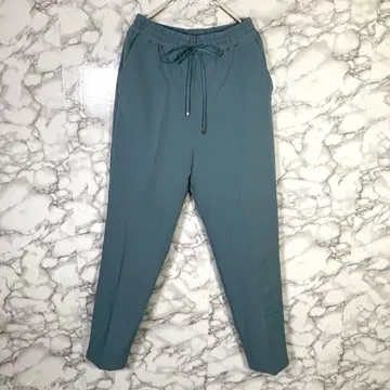 OPAQUE.CLIP ( M ) 허리밴딩 테이퍼드 팬츠 그린 계열