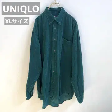 [UNIQLO] 그린 코듀로이 긴팔 셔츠 남성용 XL