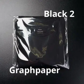 Graphpaper 2팩 크루넥 티셔츠 블랙 사이즈 2