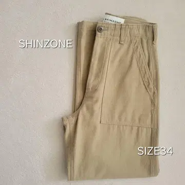 SHINZONE 베이커 팬츠 사이즈 34 베이지 치노 팬츠